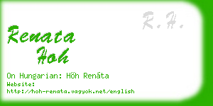 renata hoh business card